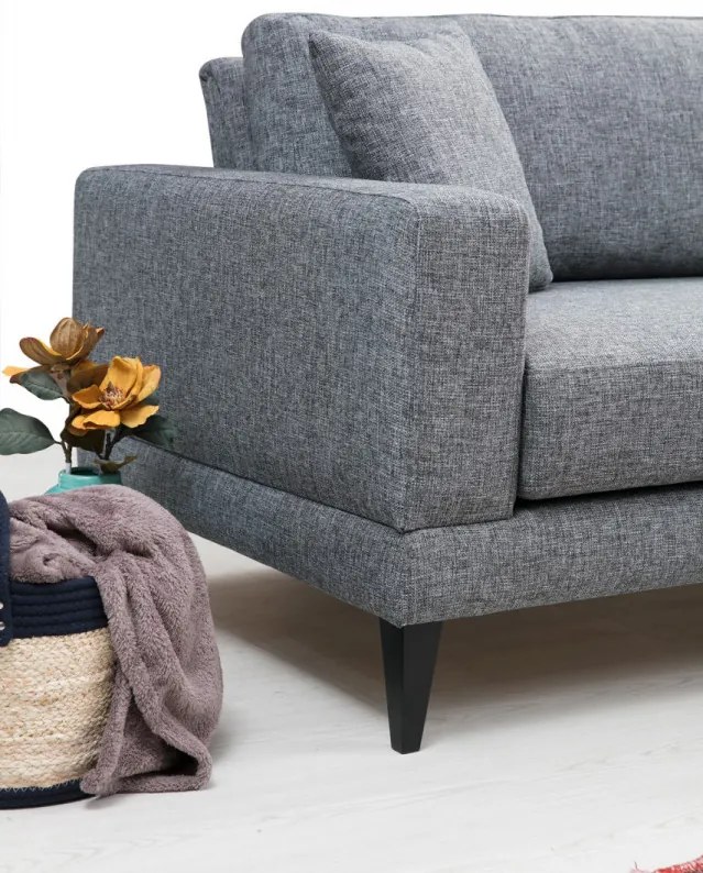 Canapea cu 2 Locuri Nordic 2 Seater, Gri Inchis