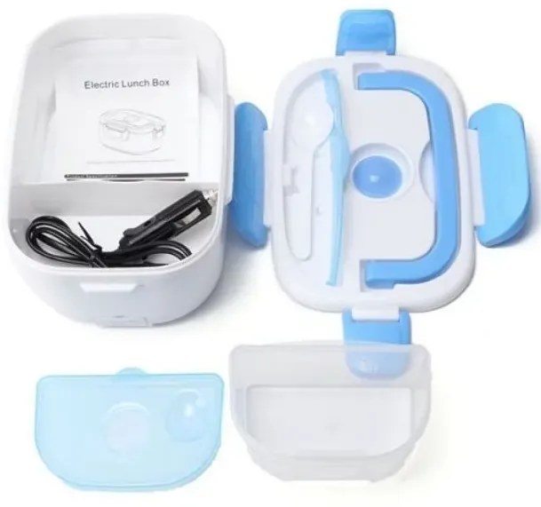 Cutie de încălzire pentru prânz YS-001 / YY-3166 cu sursă de alimentare de 220 V - albastru