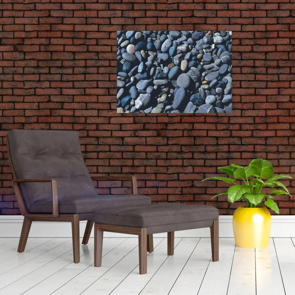 Tabloul cu pietre pe plajă (70x50 cm)