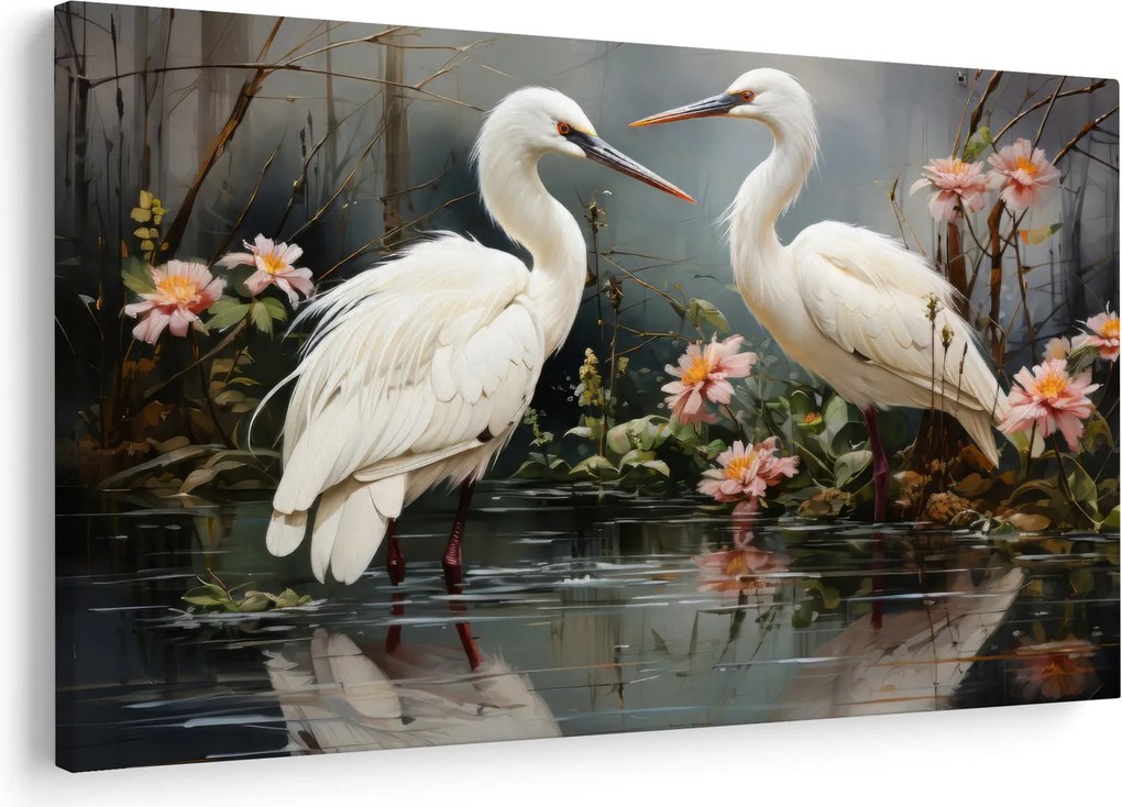 Tablou - Macarale albe (90x60 cm)