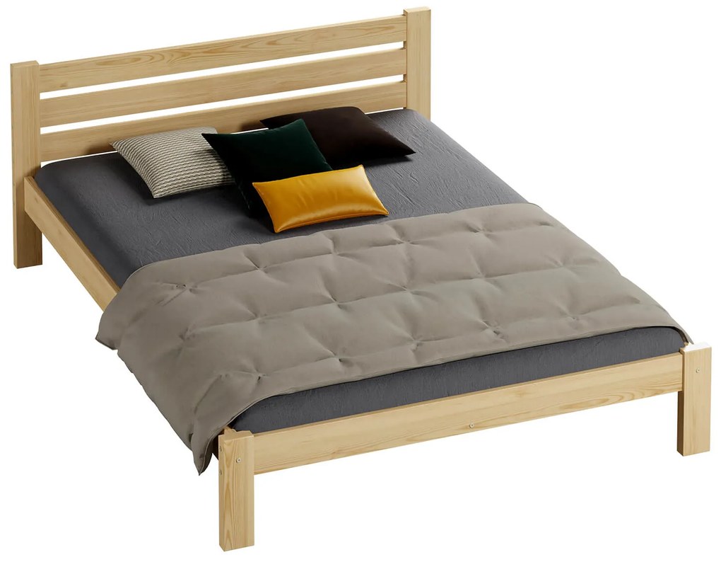 Pat din lemn Asia 120x200 pin cu somieră