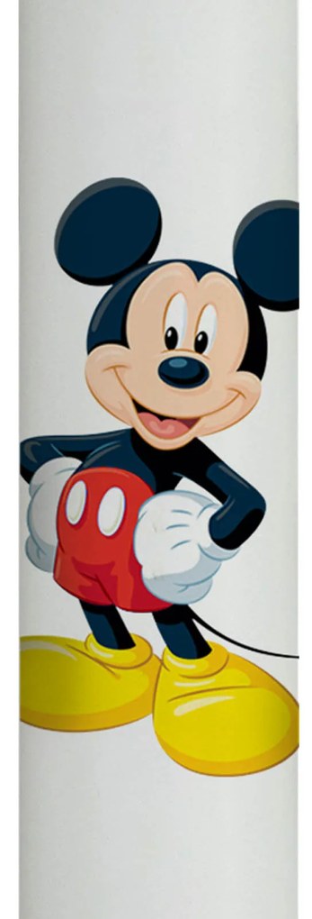 Lumanare Botez Mickey cu rosu 5,5 cm, 35 cm