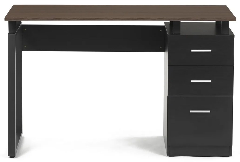 Masă de birou 3218 OAK, negru și stejar