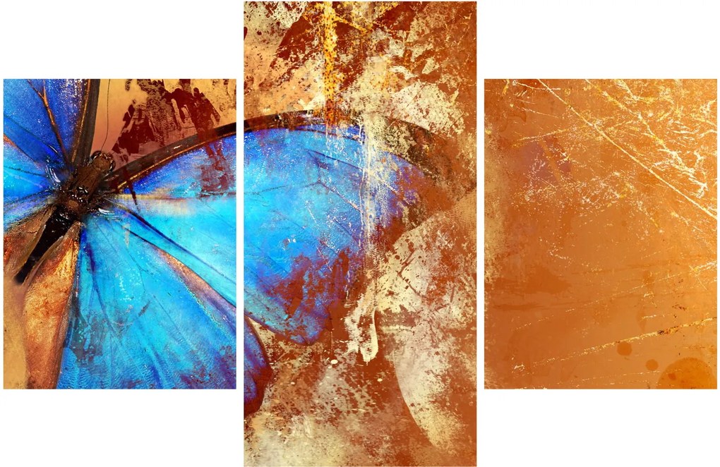 Tablou - Fluture albastru (90x60 cm)