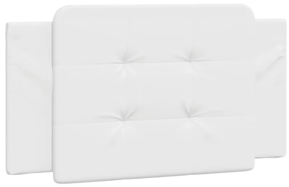 374844 vidaXL Pernă pentru tăblie pat, alb, 100 cm, piele artificială