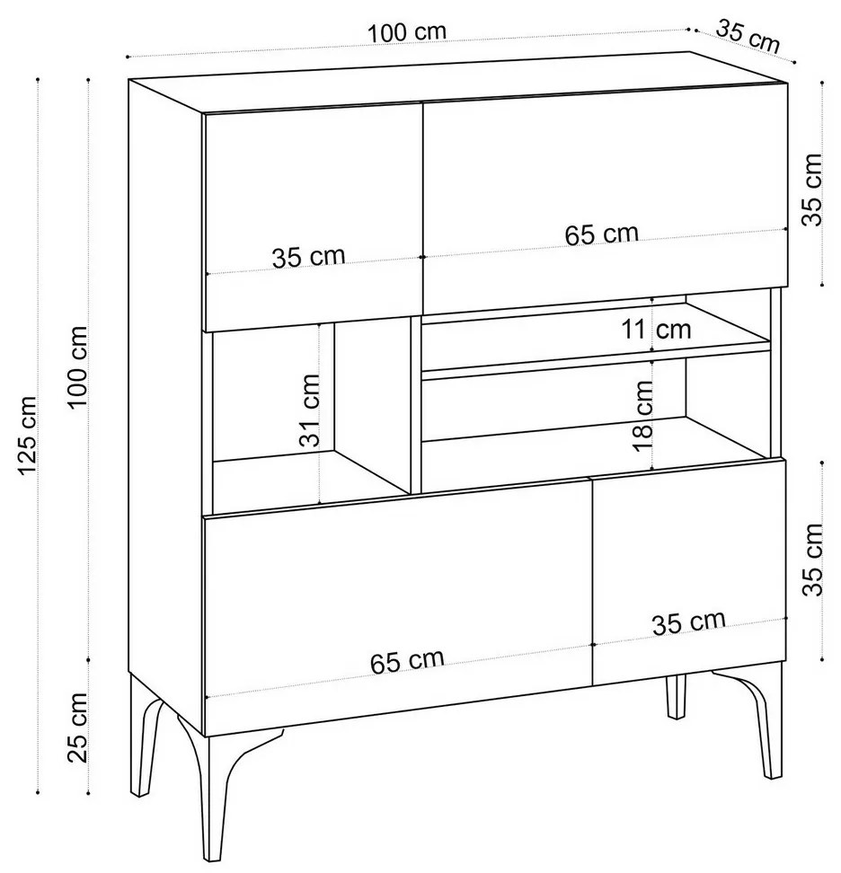 Dulap Krista Sapphire Oak