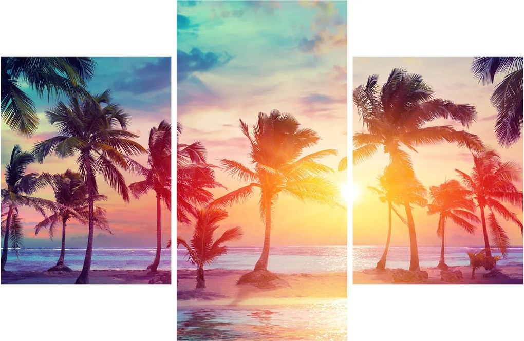 Tablou - Apus de soare tropical (90x60 cm)