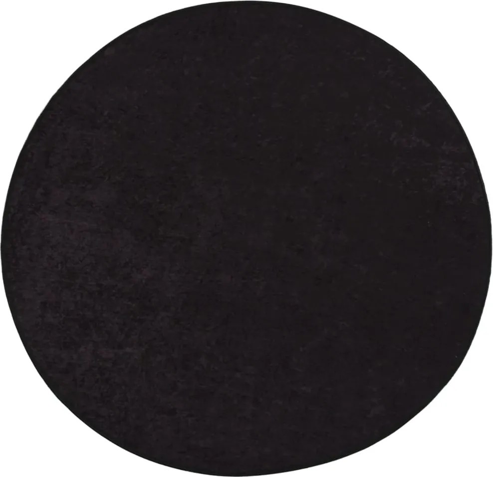 vidaXL Covor lavabil, antracit, Ø 200 cm