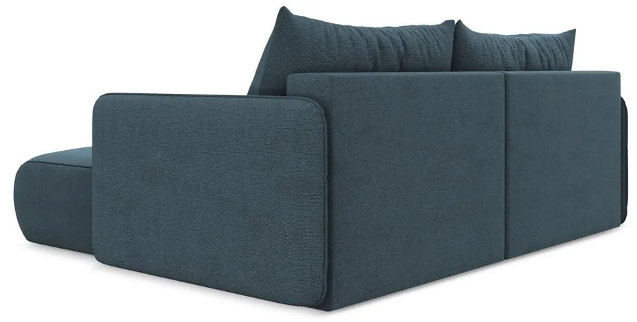 Colțar albastru extensibil/cu spațiu de depozitare (cu colț pe partea dreaptă) Nanea – Makamii