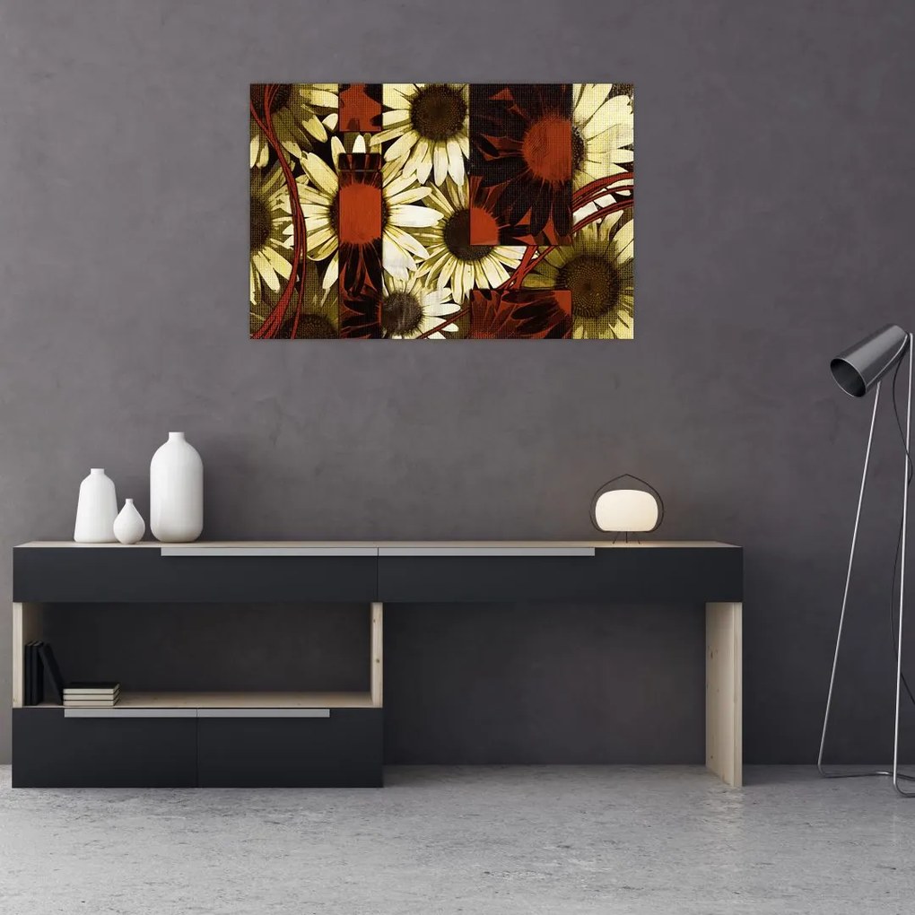 Tablou cu flori (90x60 cm)