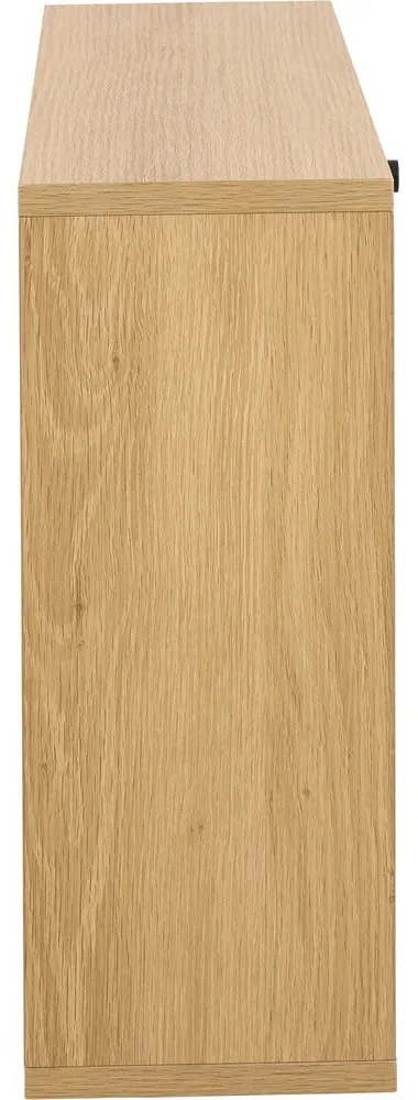 Pantofar în culoare naturală cu deschidere înclinată cu aspect de lemn de stejar 72x43x17 cm Albany – Actona