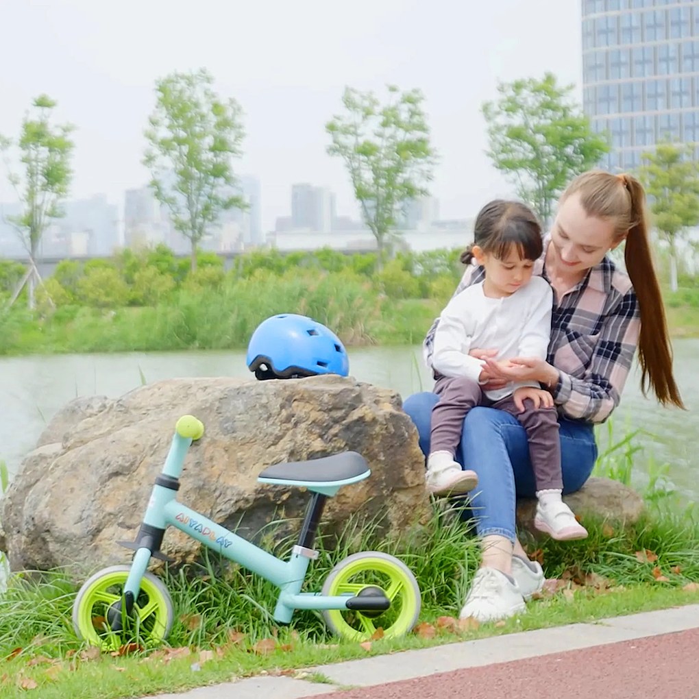AIYAPLAY Bicicletă fără Pedale pentru Copii. Bicicletă pentru Copii cu Șa Reglabilă și Roți EVA, 66.5x34x47 cm, Multicolor | Aosom Romania