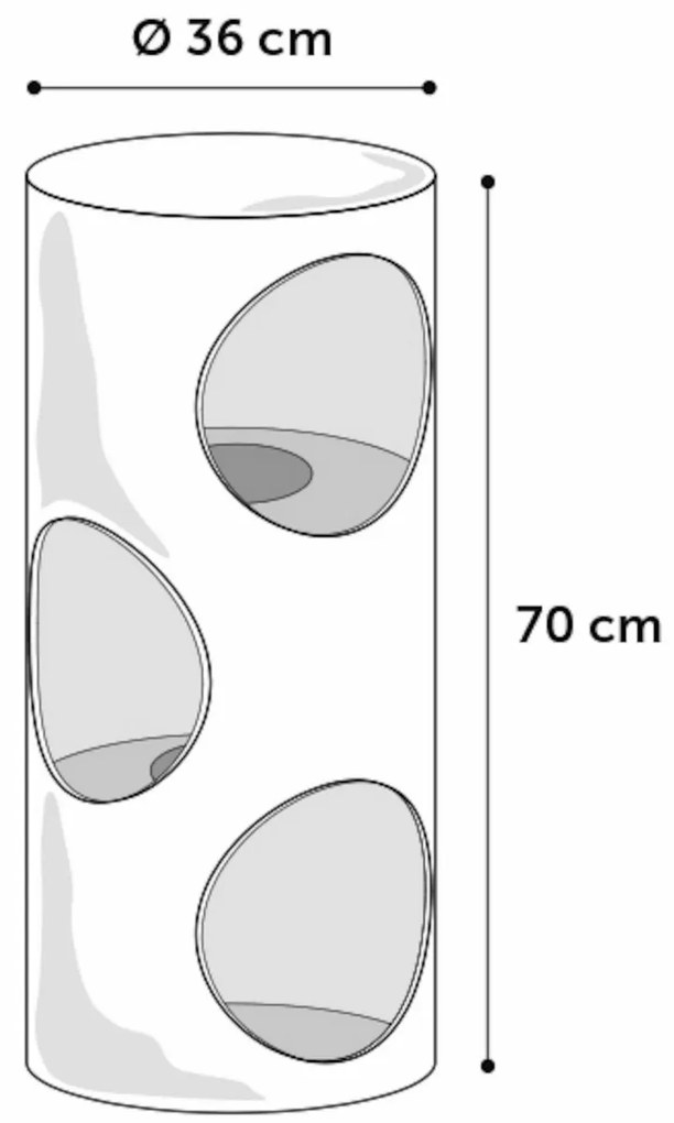 Flamingo Scărpinătoare pentru pisici GRETA gri, 70 cm