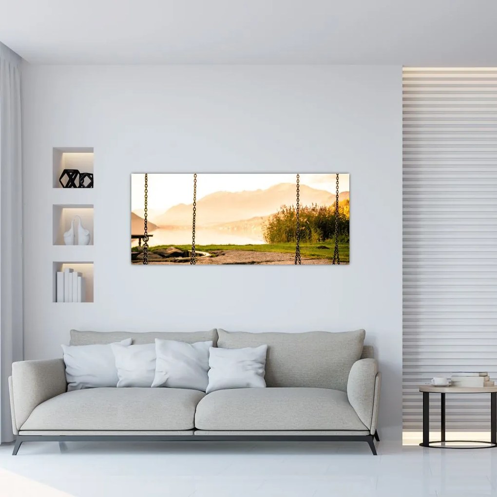 Tablou - balansoar în natură (120x50 cm)