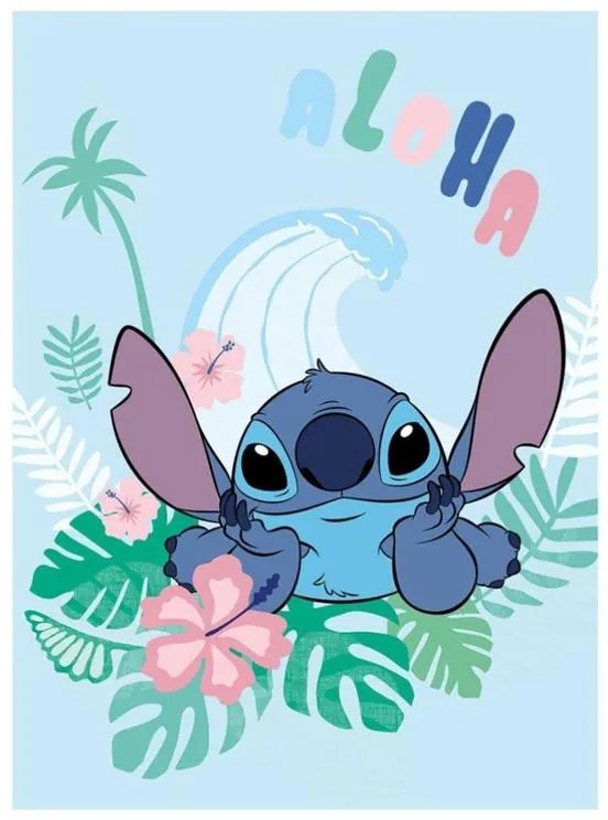 Disney Lilo și Stitch Aloha pătură coral fleece 100x150cm