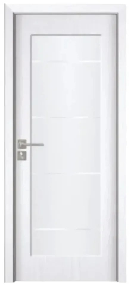 Usa Interior din MDF Novo Doors ND110-1, Cadru din Lemn Masiv, Geam Sablat, KIT COMPLET, Toc , Manere si balamale incluse (Culoare: Gri, Toc: