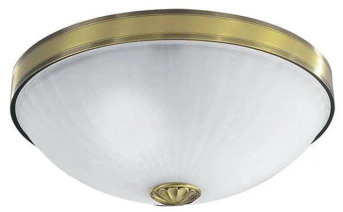 Plafoniera clasic design italian din alama, sticla 3027 RA-PL. 3027/3