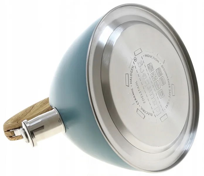 Ceainic cu fluier Klausberg KB 7263, 22 cm, 3 L, Inductie, Otel, Albastru