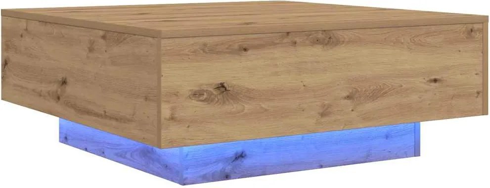 vidaXL Masă de cafea Stejar Artizanal 80 x 80 x 31 cm Lemn compozit