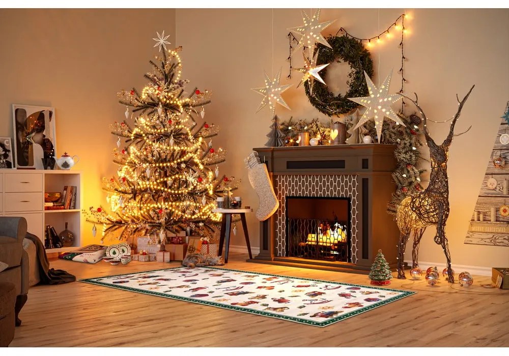 Covor tip traversă verde 80x200 cm cu model de Crăciun Green Christmas – Villeroy&amp;Boch