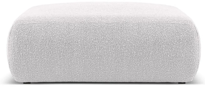 Taburet gri deschis cu tapițerie din stofă bouclé Molino – Micadoni Home