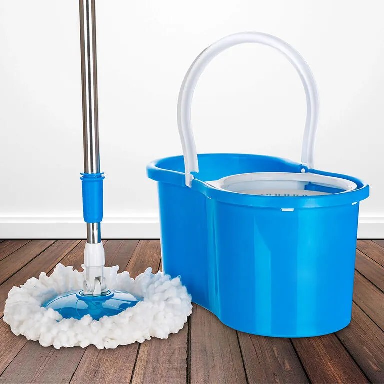 Mop rotativ SPINNER albastru, cu rezervă