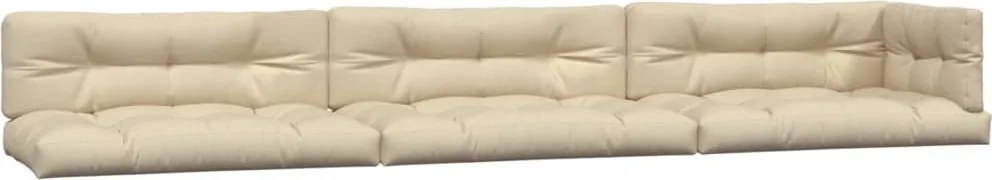 vidaXL Perne de paleți, 7 buc., bej, material textil