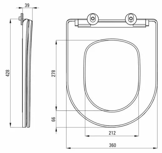 Set vas wc suspendat tornado cu capac soft close Deante Jasmin si set rezervor wc incastrat Grohe Rapid SL cu set fixare si clapeta neagra mata Skate