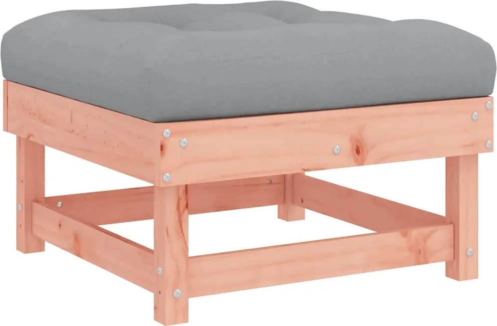 vidaXL Taburet de grădină cu pernă, lemn masiv douglas