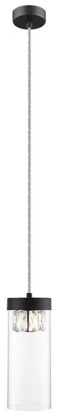 Pendul design modern 11cm GEM negru mat P0389-01D-P7AC ZL