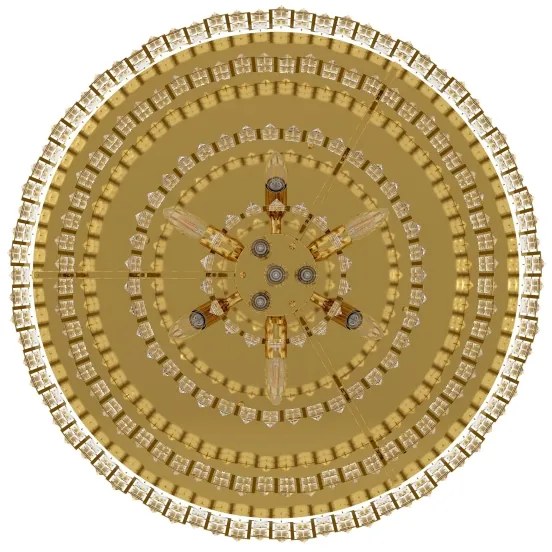 Plafonieră CALMEILLES 10xE14/25W/230V d. 78 cm Eglo 39612