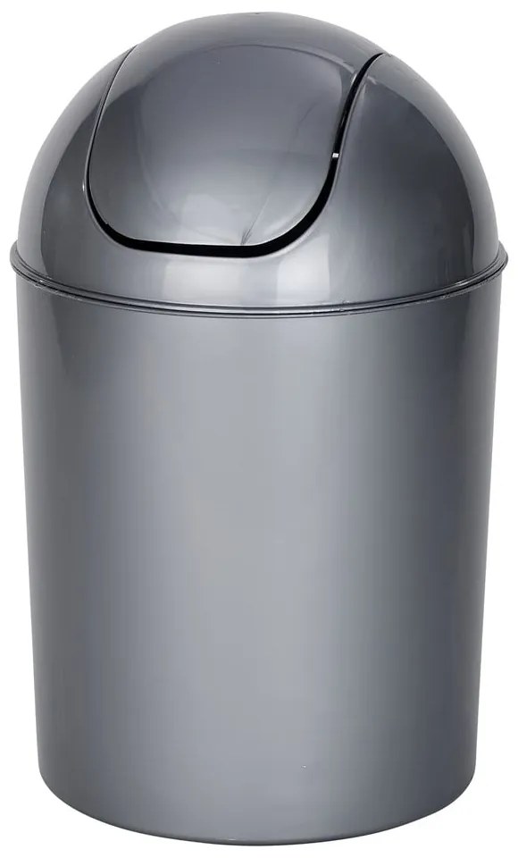 Coș de gunoi gri din plastic 6 l Economic – Wenko