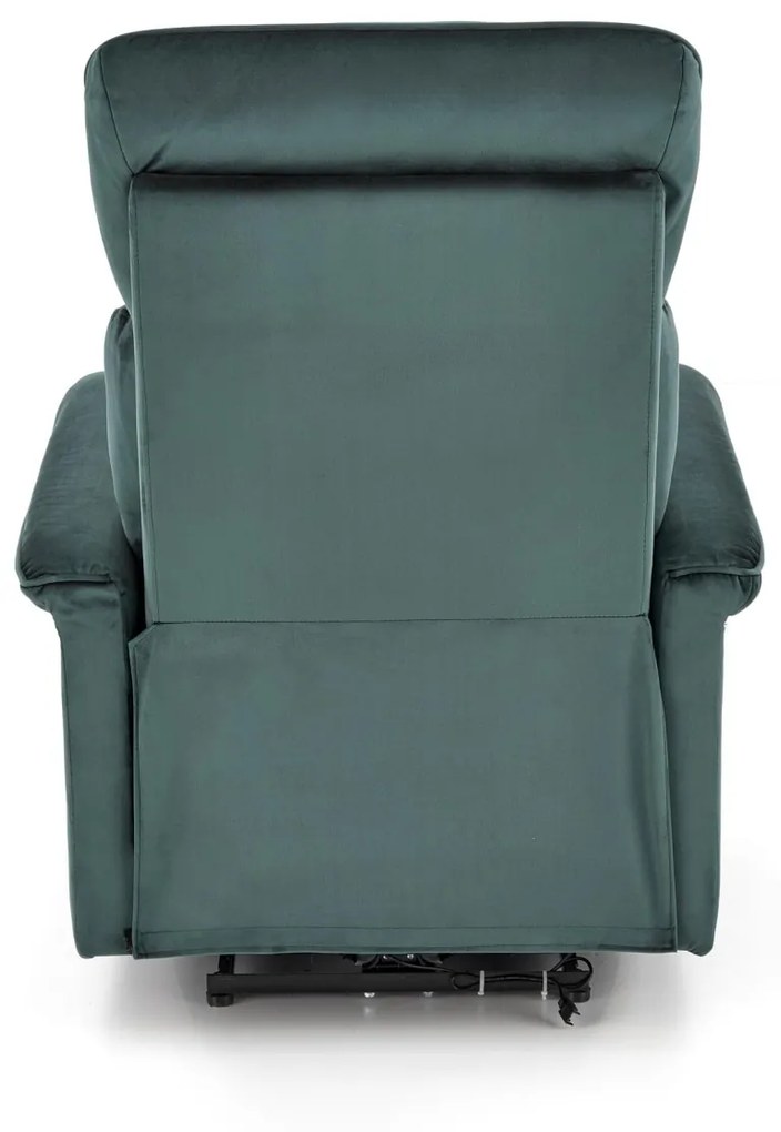 Fotoliu recliner Semir velvet verde H108 cm
