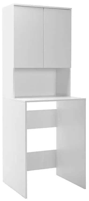 Dulap Baie Adore cu Loc Pentru Masina de Spalat, 3 Rafturi, 2 Usi, Alb, 65 x 182 x 60 cm