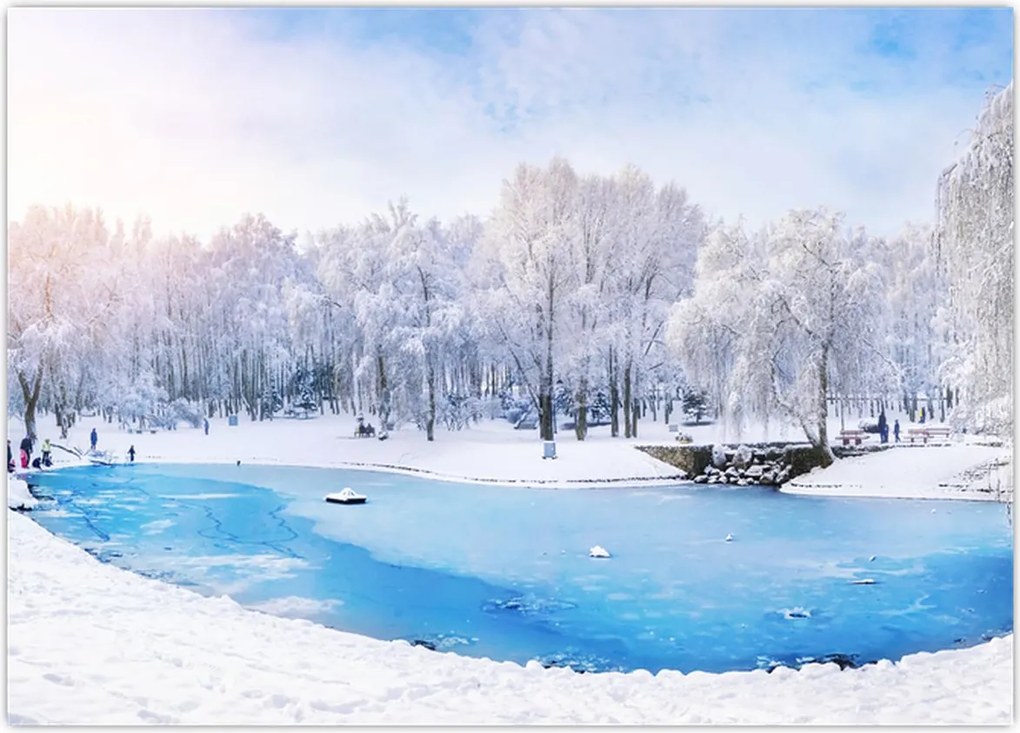 Tablou - Lac de gheață (70x50 cm)