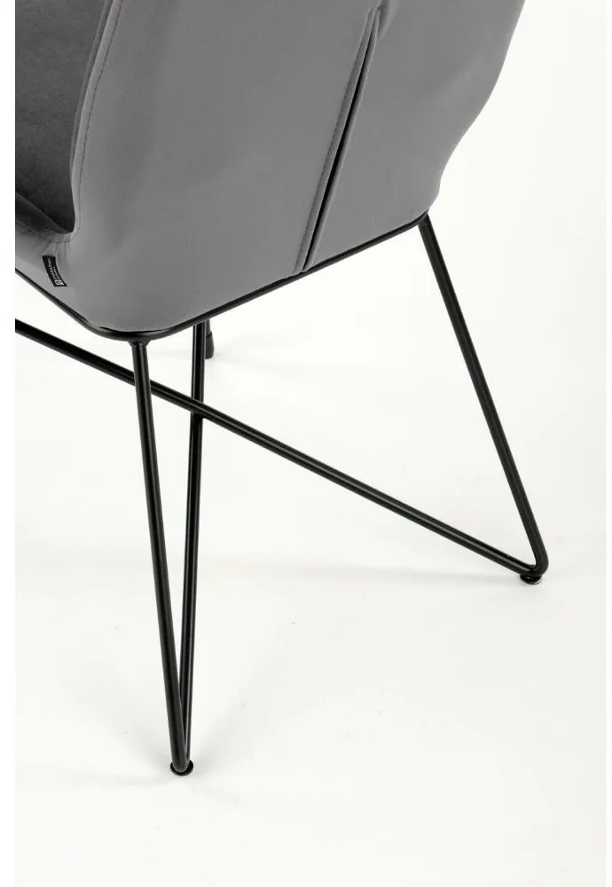 Scaun de bucaterie Kord, gri/negru