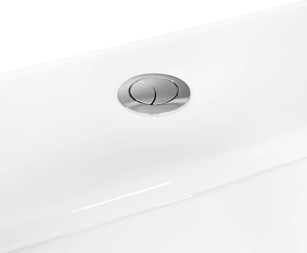 Toaletă compactă monobloc Nile cu spălare inferioară și scaun cu închidere moale