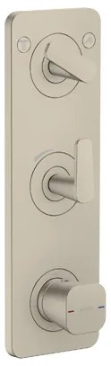 Baterie termostatata, incastrata, pentru 2 consumatori, nichel periat, Axor Citterio C