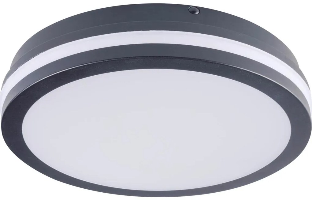Plafonieră LED de exterior cu senzor Kanlux 38784 BENO 24/30W/230V 3000/3500/4000K IP65 antracit