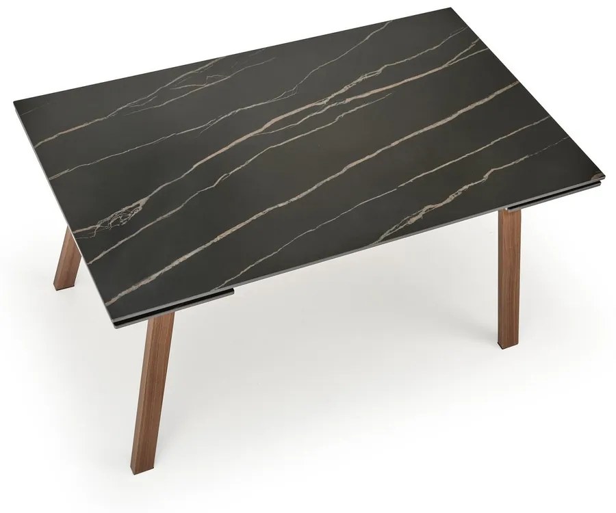 Masa de bucaterie Lozano, neagra/nuc