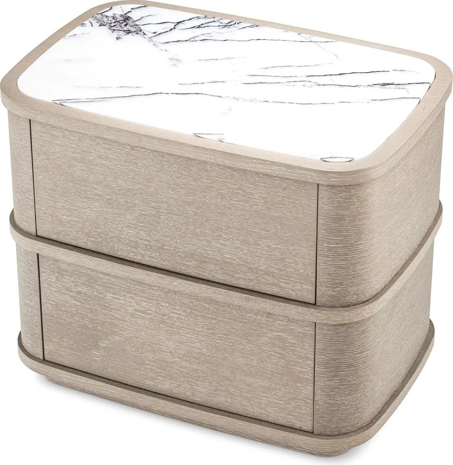 Noptiera/ masuta laterala design LUX Cabana, stejar albit 115718 HZ