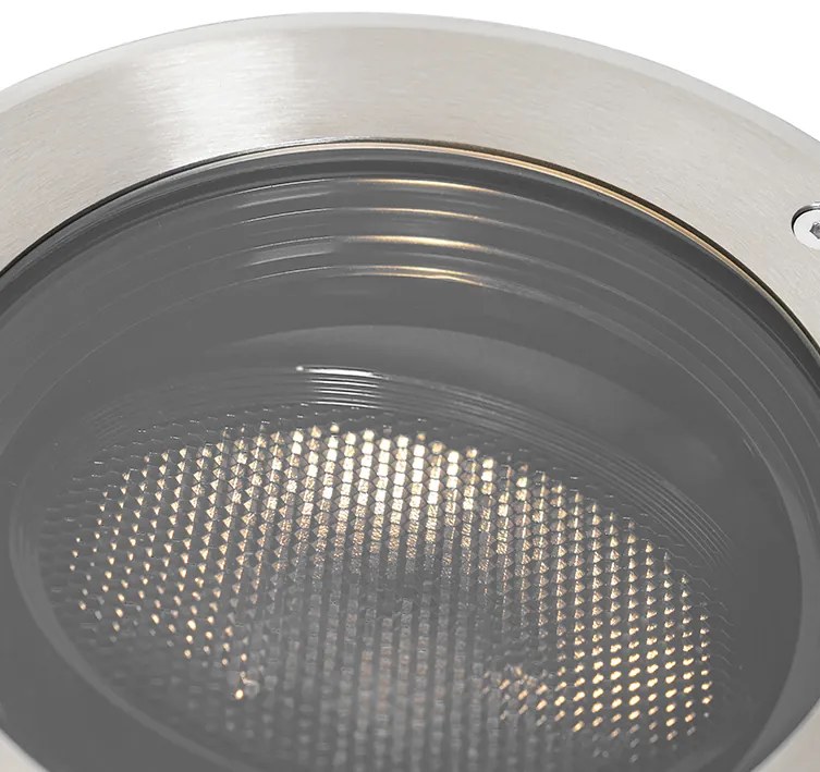 Set de 6 spoturi îngropate din oțel AR111 reglabile IP65 - Delux Honey