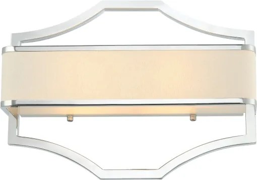 Open Design OR84504 - Aplica de perete GERDO, 2xE14, 12W, 230V, crom lucios/alb