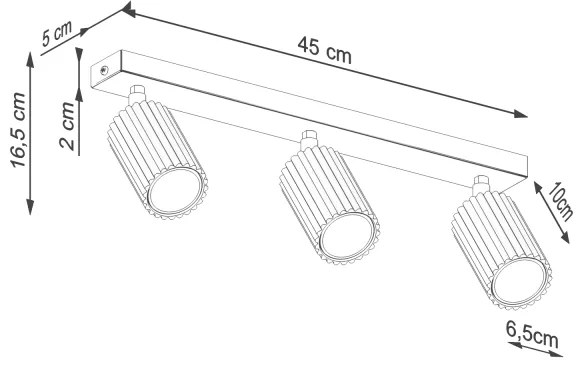 Brilagi - Spot LED CRESTO 3xGU10/10W/230V alb