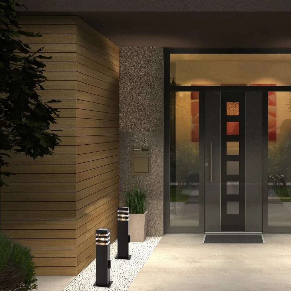 Stalp iluminat exterior cu priza, Protectie IP44, Ankara