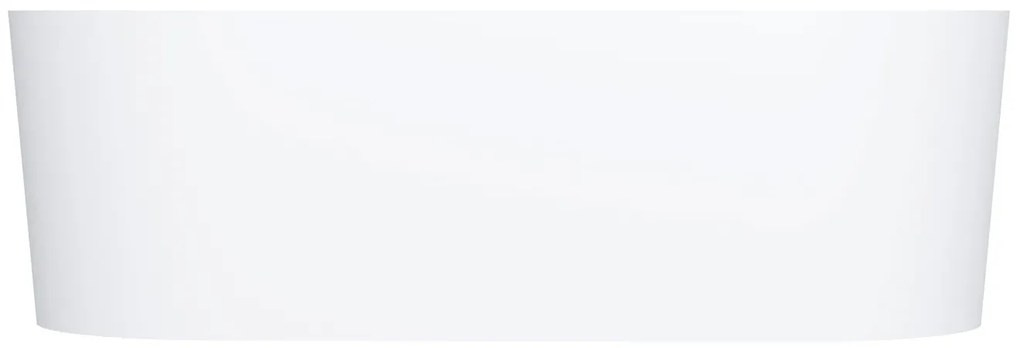 Cada freestanding compozit, alb mat, 180x76 cm, Foglia Terra Alb