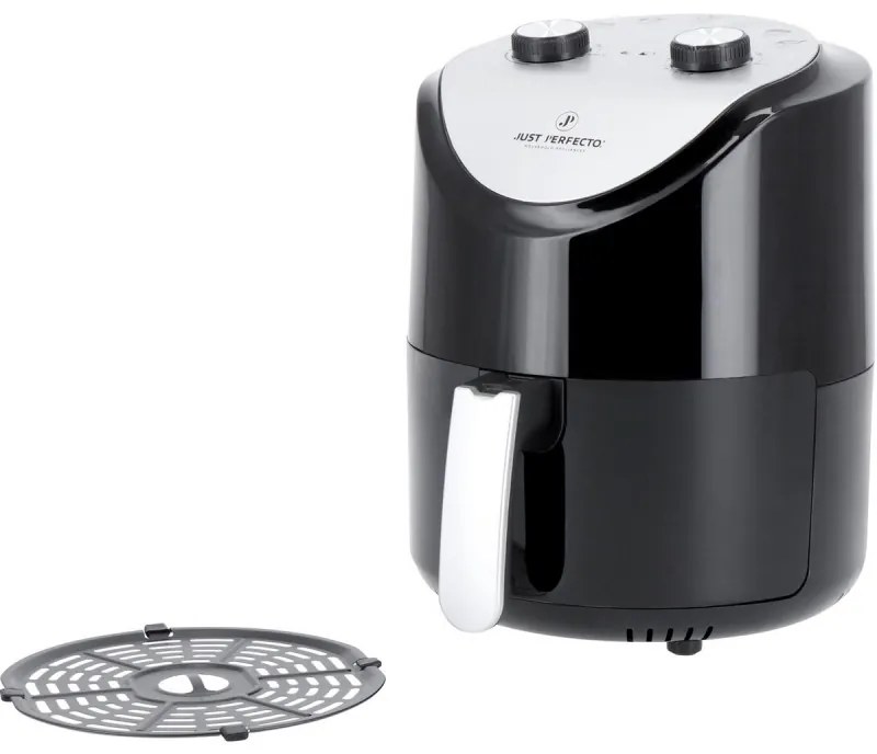 Friteuza cu aer cald Just Perfecto JL-14, 1200W, 3,5 litri, 80-200 C, Timer, Negru