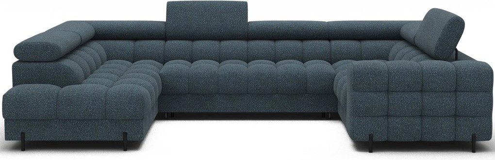 Colțar lemn masiv Formă U Extensibil Factory 346x205cm Personalizabil - Jaffray 40, Dreapta