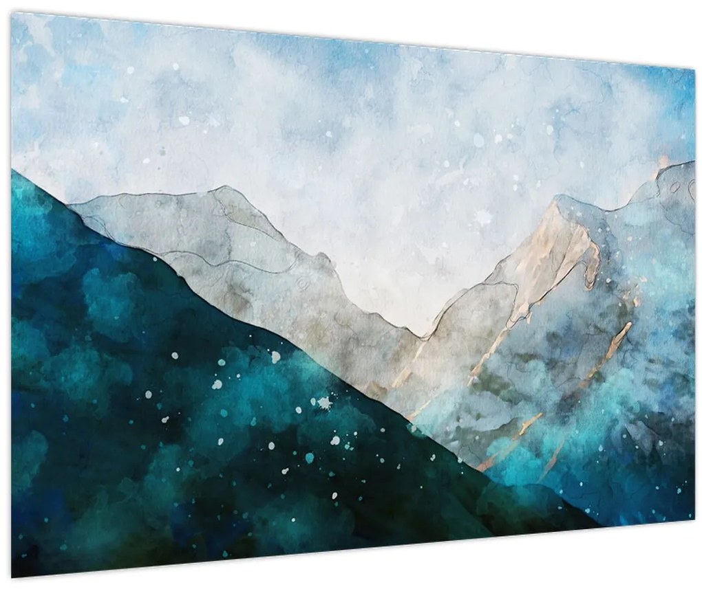 Tablou - Munte desenat (90x60 cm)