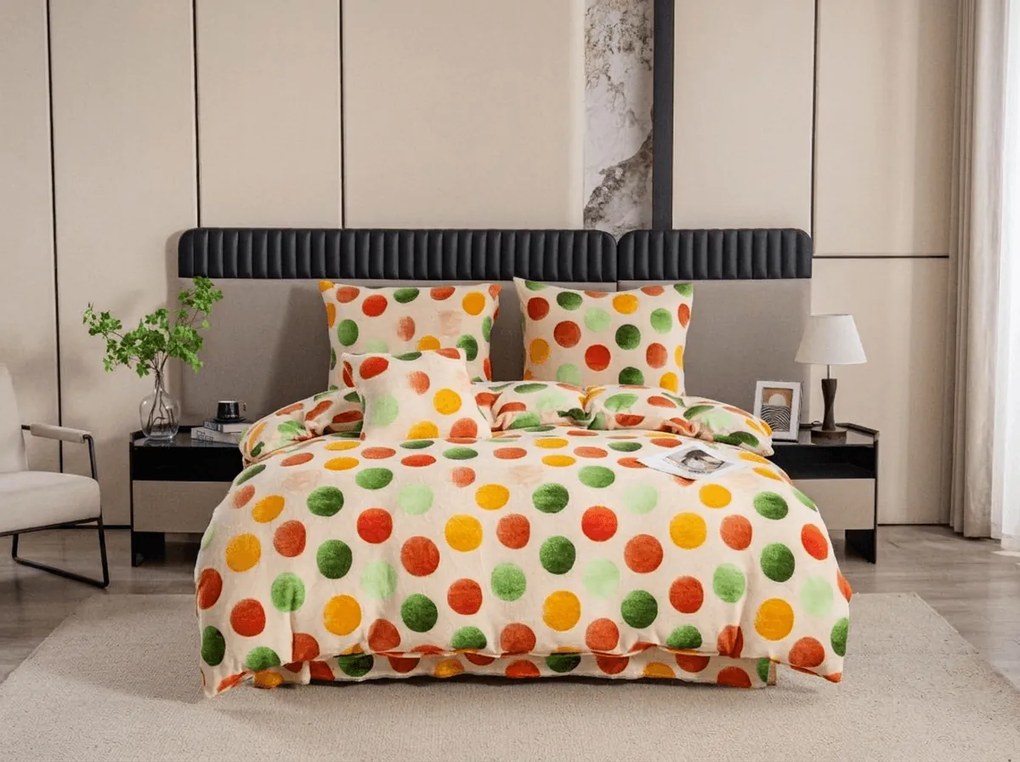 Lenjerie cocolino DOTELLA colorata Dimensiune lenjerie de pat: 70 x 90 cm | 140 x 200 cm
